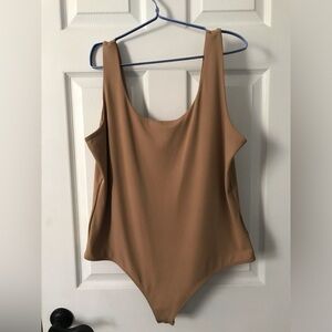 Express Camel Body Contour Bodysuit X-Large